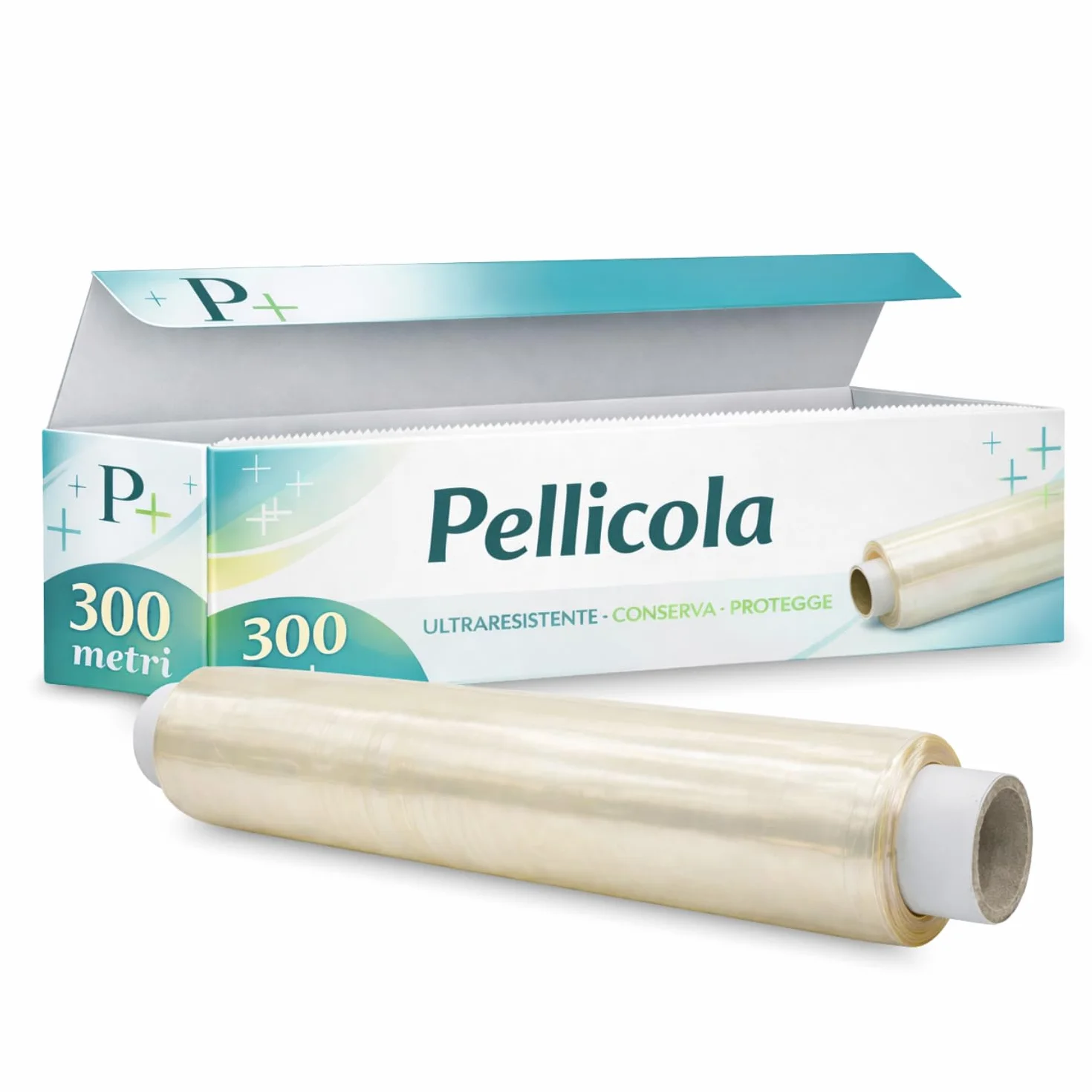 Virsus 6 Pellicole Alimenti 300 Pellicola Trasparente Metri Rotolo Alimentare Professionale con Box